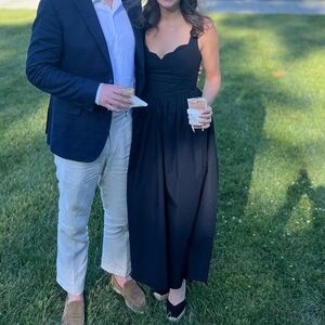 RHODE Black Maxi Dress